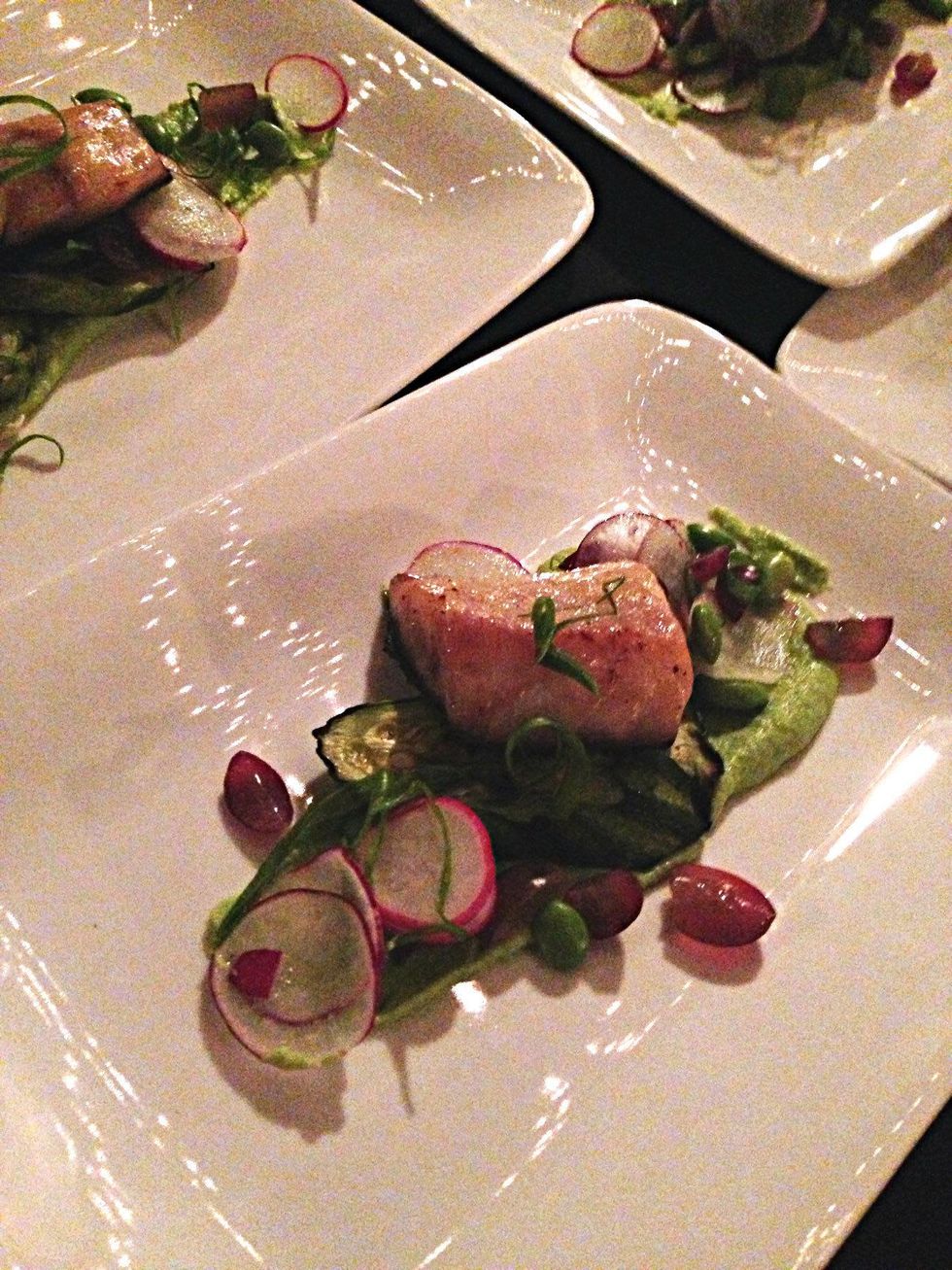 Miso cured snapper by Abby Yates