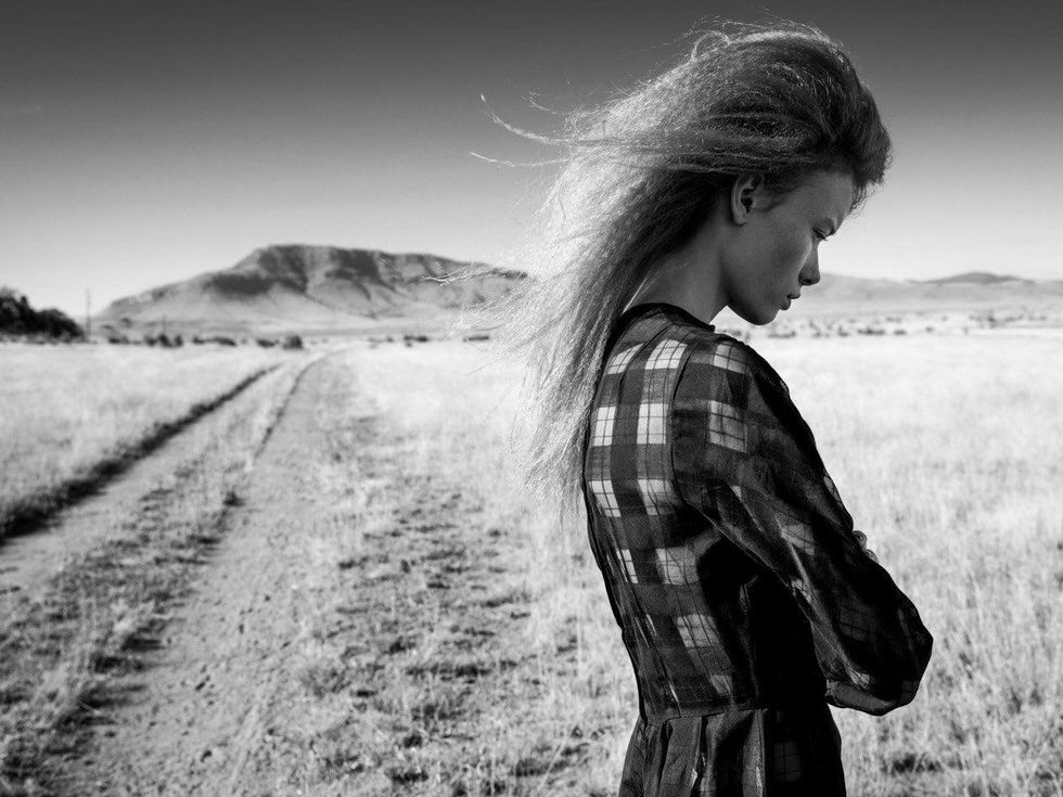 Models.com photo shoot in Marfa, Texas