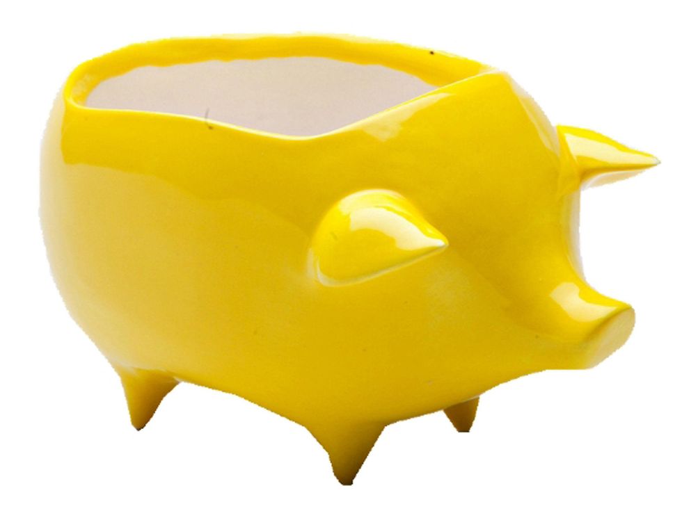 ModMade Goods, lemon yellow piggy