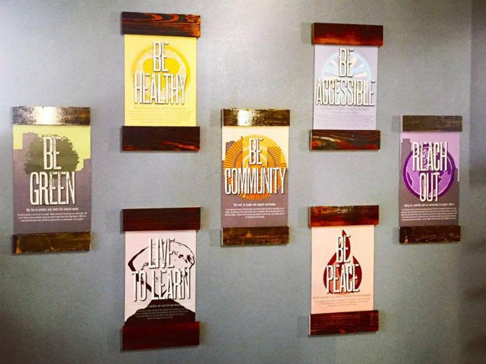 Modo Yoga Austin_Crestview_interior posters_2015