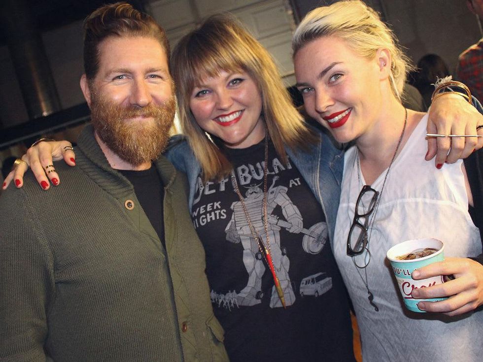 Moniker Guitars Texas BBQ Party December 2014 - Adam Garner - Danielle Thomas - Hannah Casparian