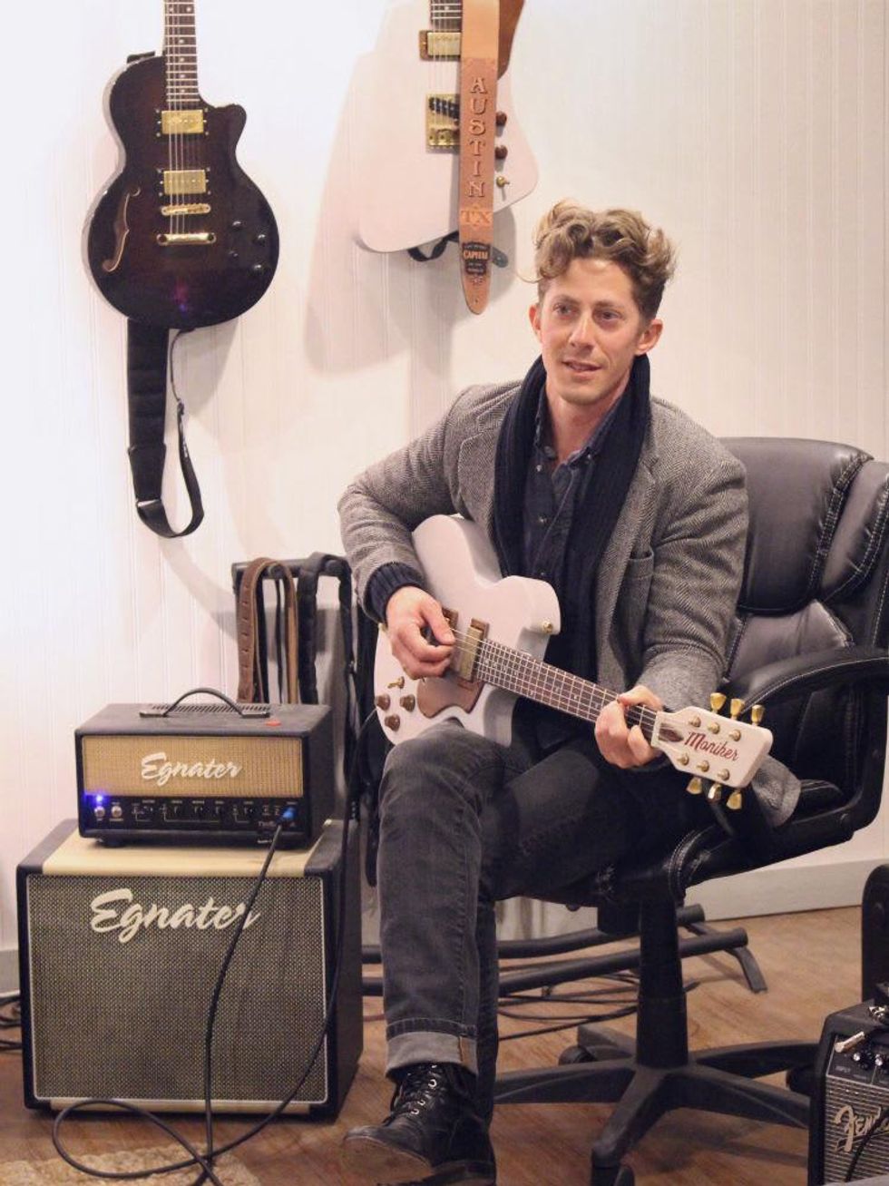 Moniker Guitars Texas BBQ Party December 2014 - Baines Kinnison