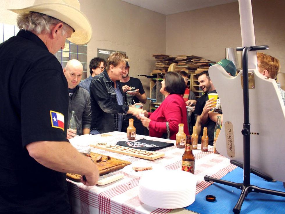 Moniker Guitars Texas BBQ Party December 2014 - Black's Barbecue