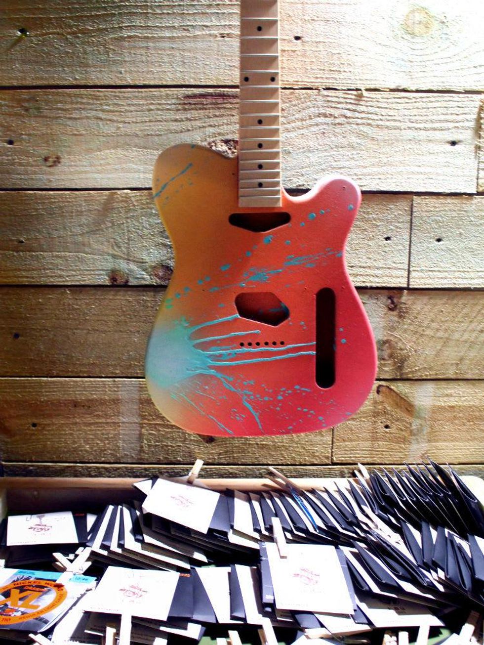 Moniker Guitars Texas BBQ Party December 2014 - D'addario Strings