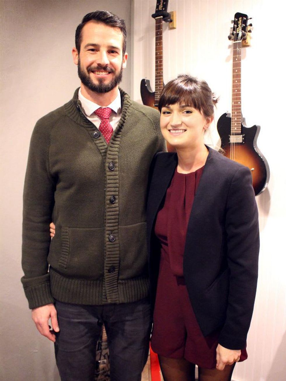 Moniker Guitars Texas BBQ Party December 2014 - Kevin Manchester - Patty Drew