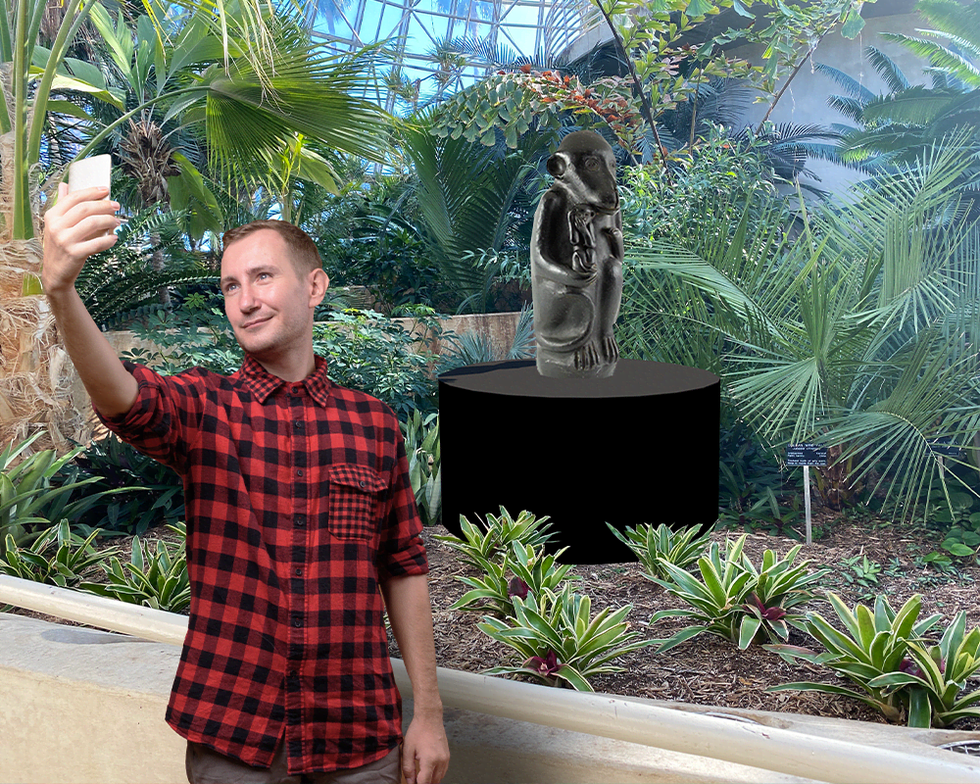 Monkey monumental at Frida Kahlo Oasis exhibit