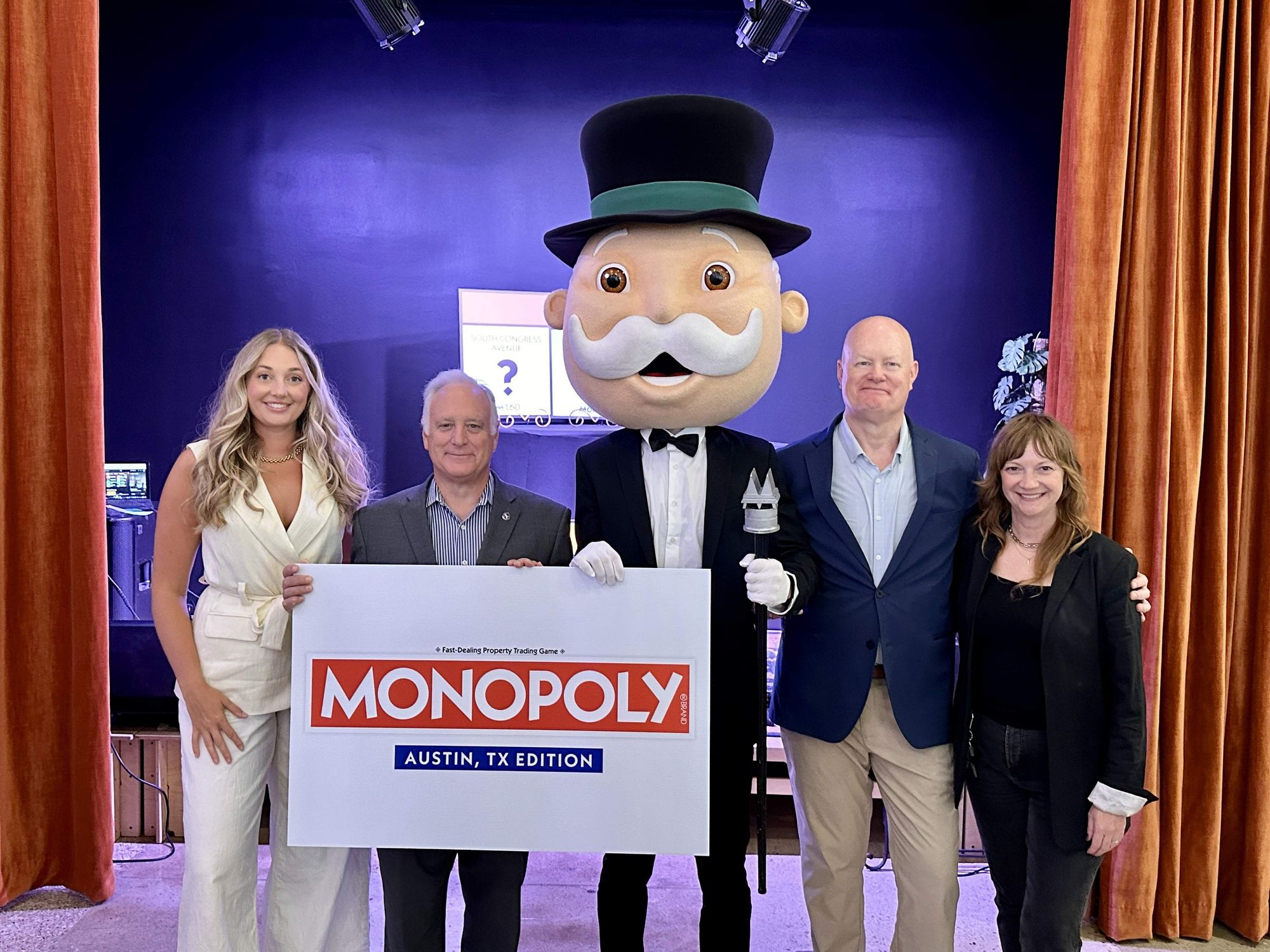 Monopoly: Austin edition press conference with Mayor Kirk Watson