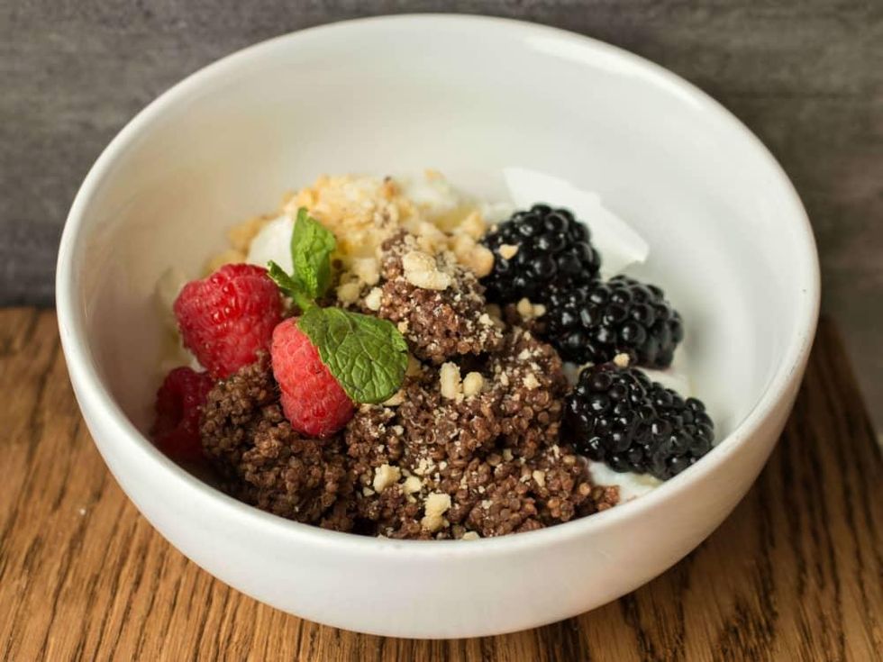 Mour Cafe and Pantry restaurant Austin qunoa parfait