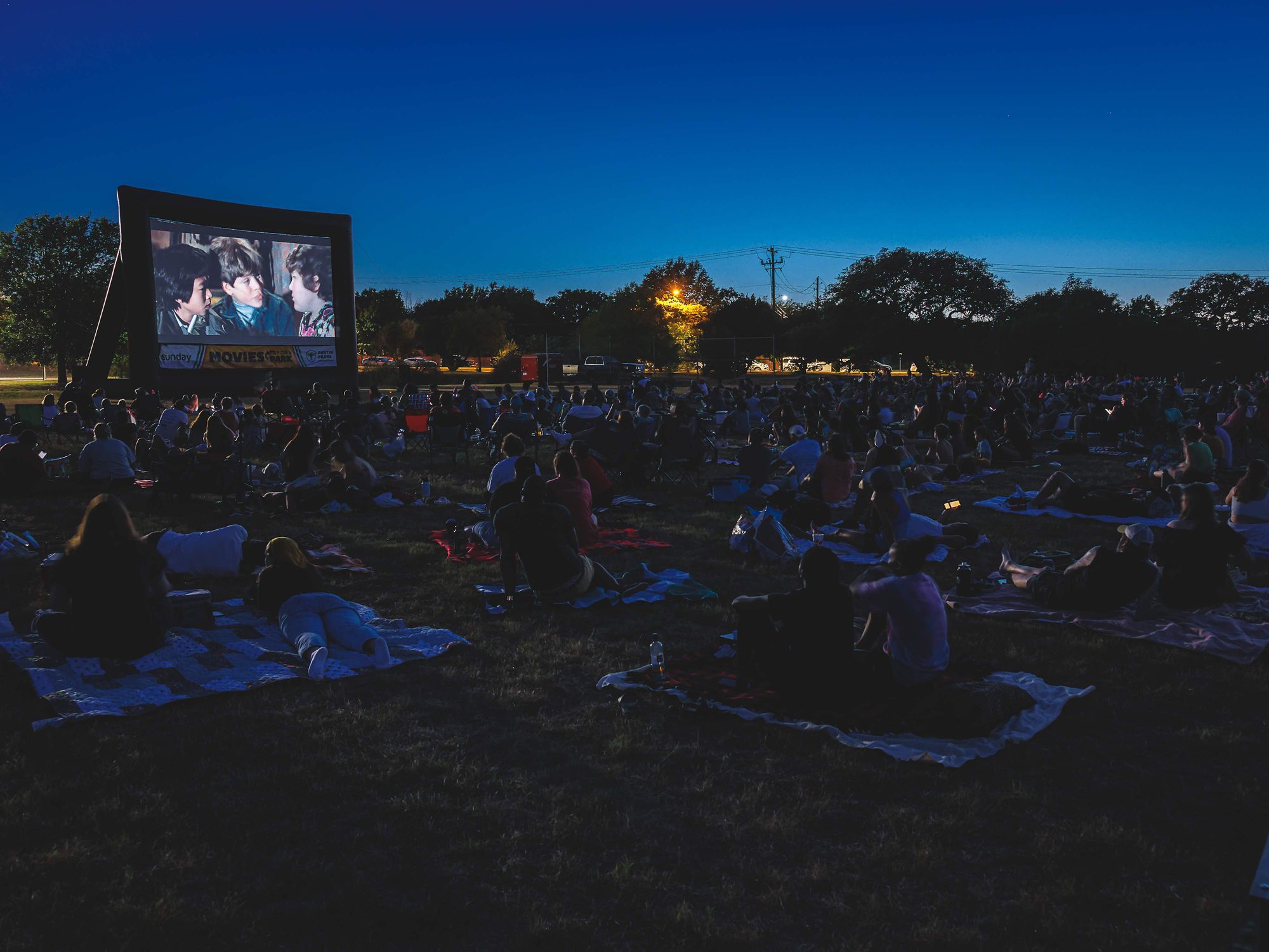 Movies in the Park showing of The Goonies