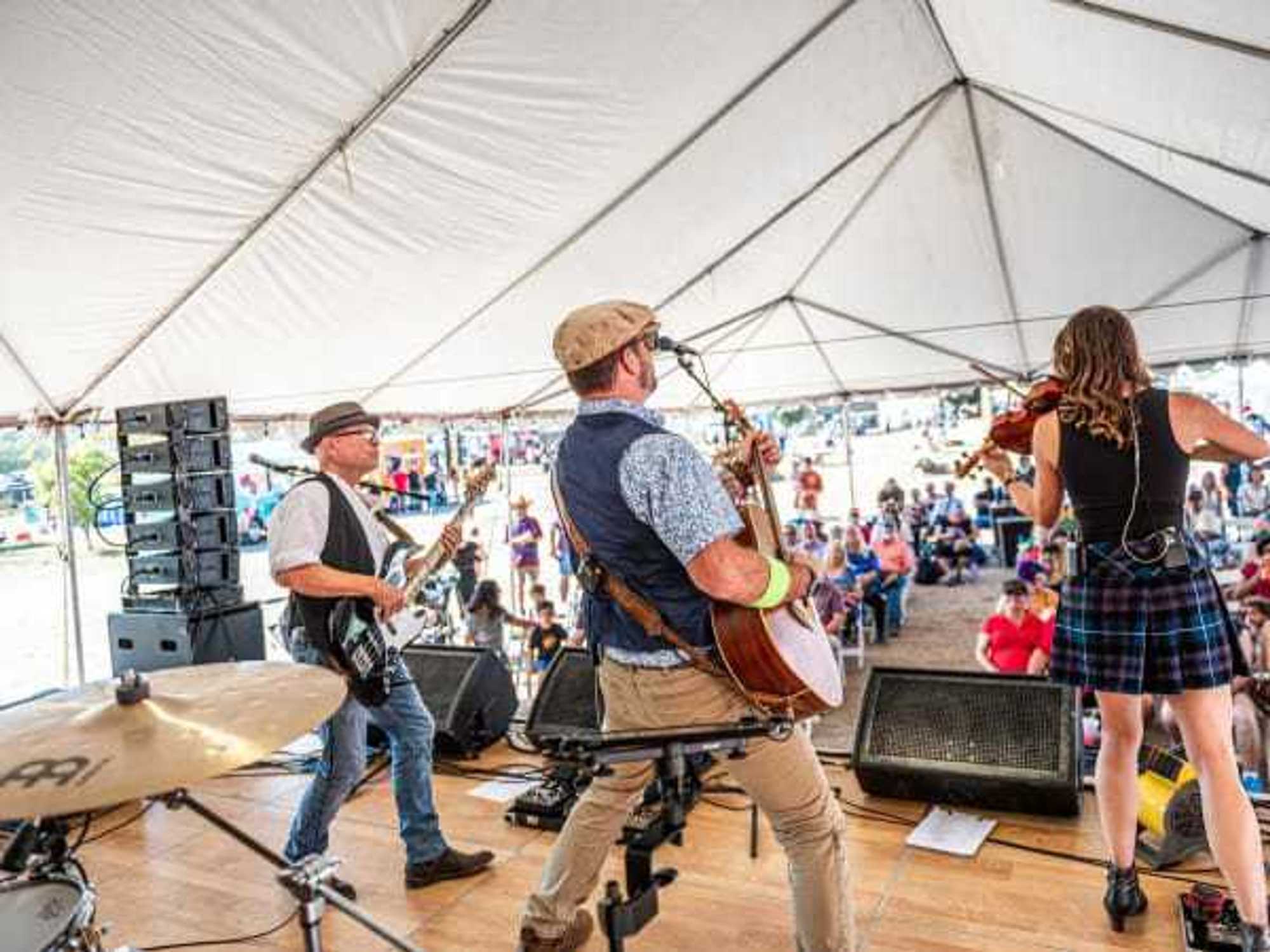 Musicians at Austin Celtic Festival
