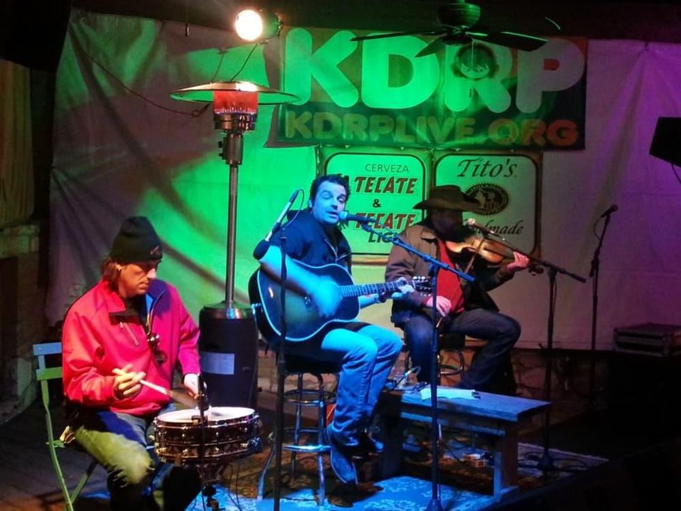 musicians performing at KDRP Live at Guero's