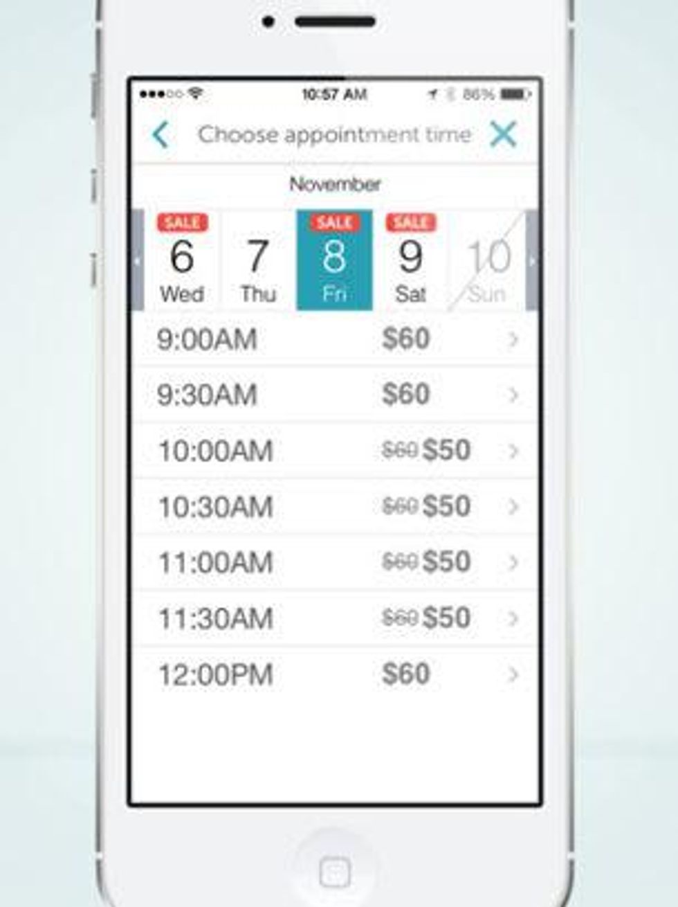 MyTime Dyanamic Pricing Example
