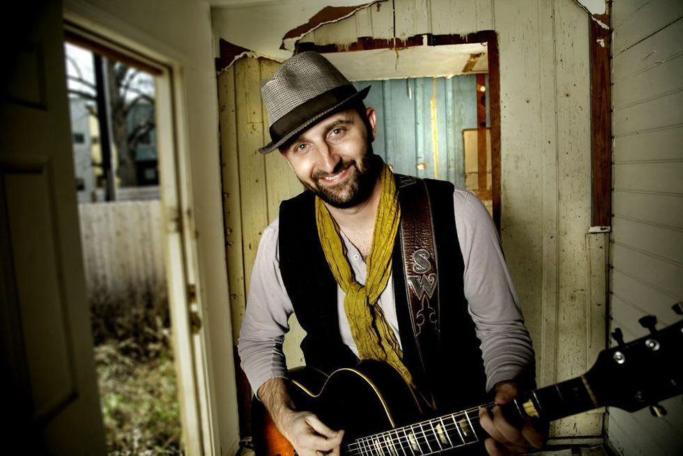 Nashville -Austin musician Seth Walker with guitar