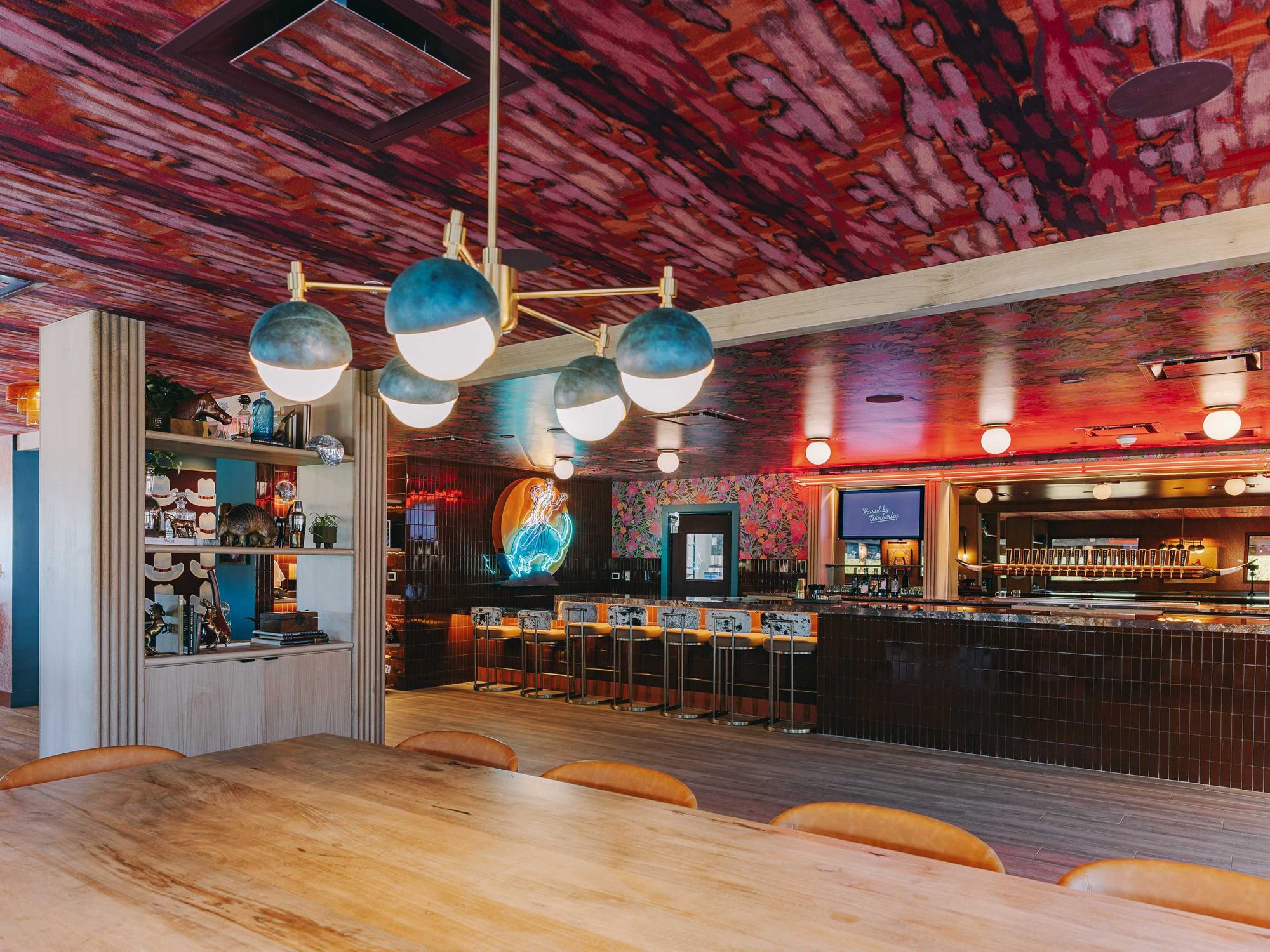 Neon Armadillo Wimberley interior