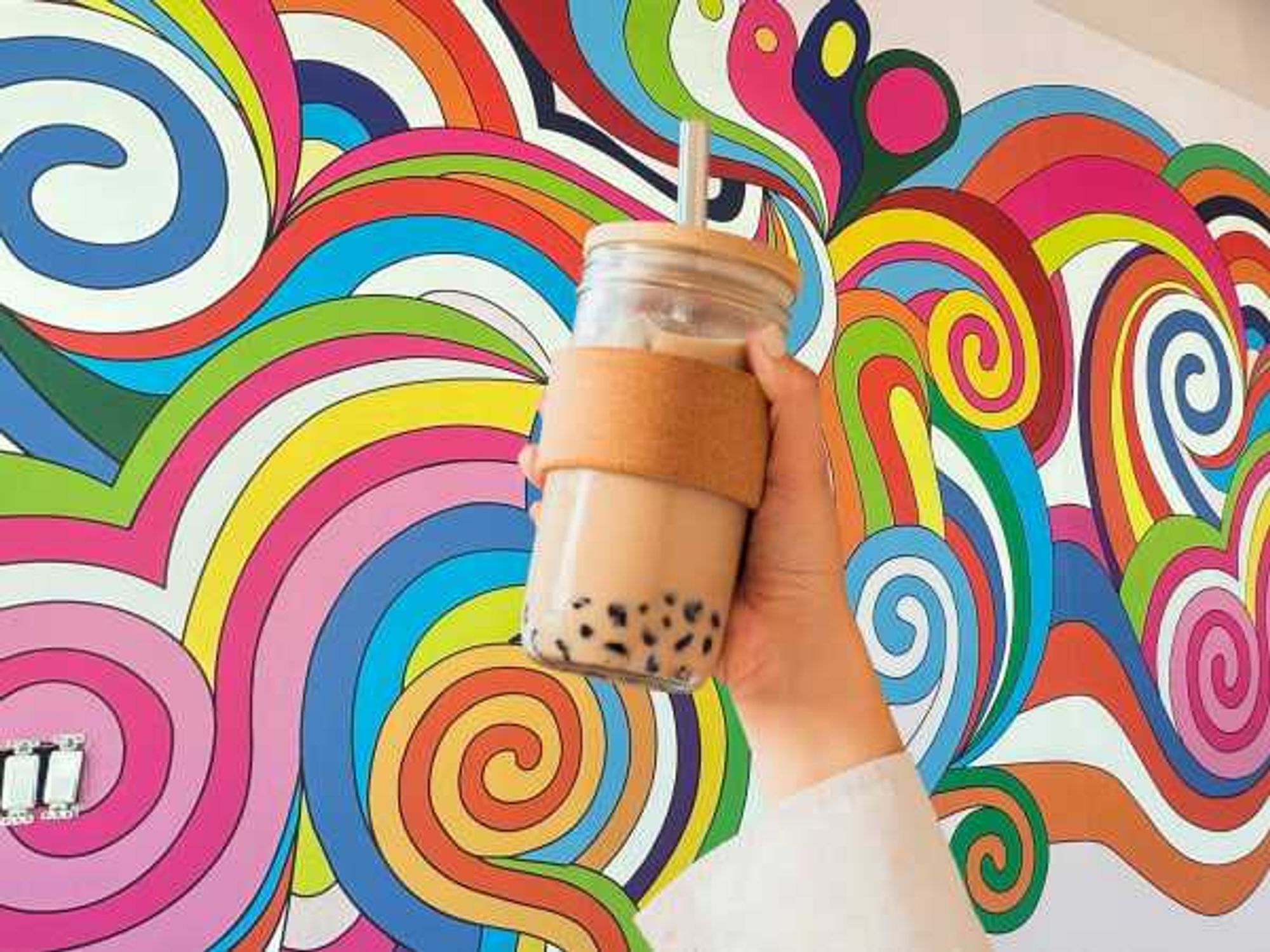 Neon Belly boba drink