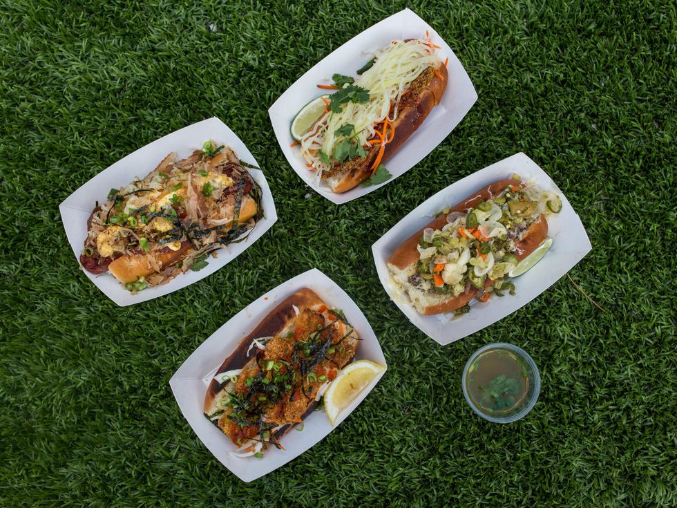 new sandwiches and hot dog at East Side King cheer up charlie's