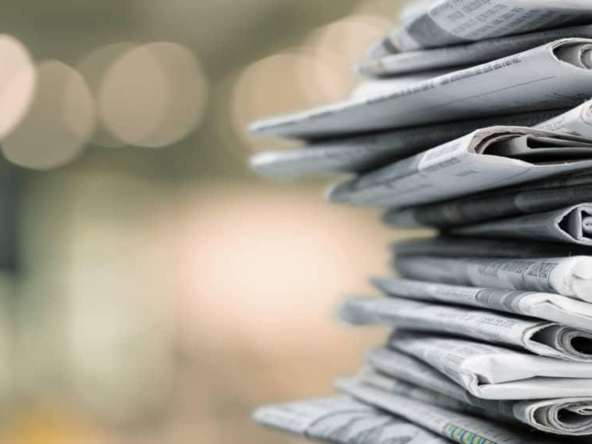 Newspaper stack