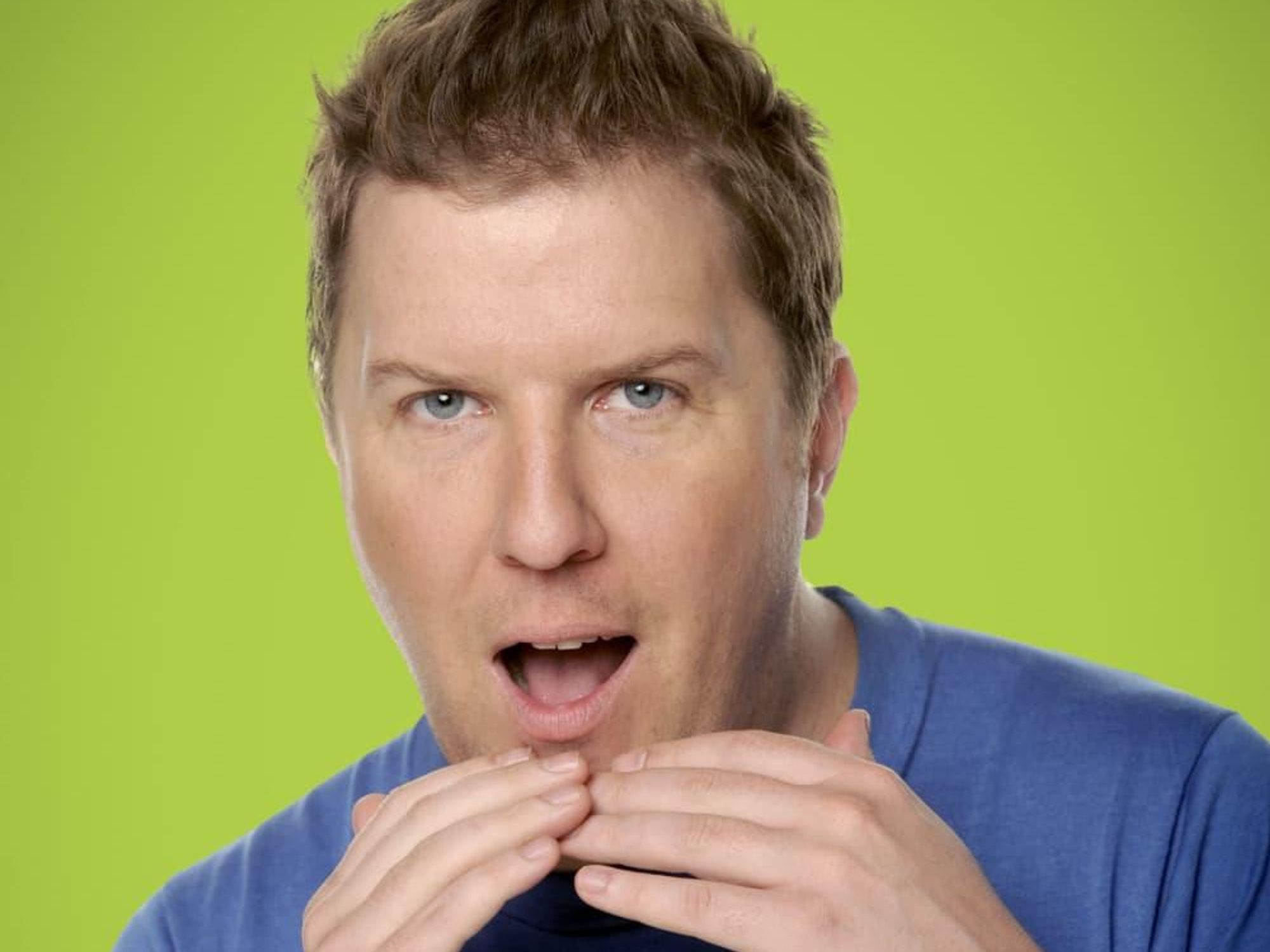 Comedian Nick Swardson will make jokes from his face on tour coming to