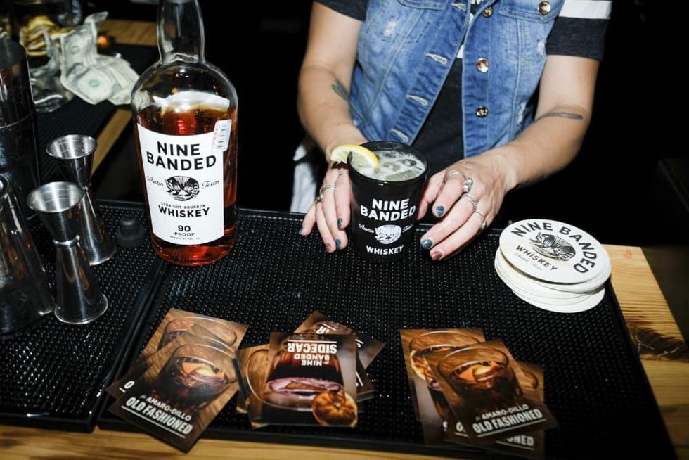 Nine Banded Whiskey bartender