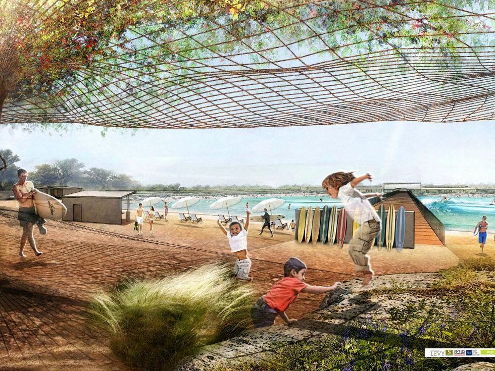 NLand Surf Park_inland surfing complex_rendering_Austin_2015