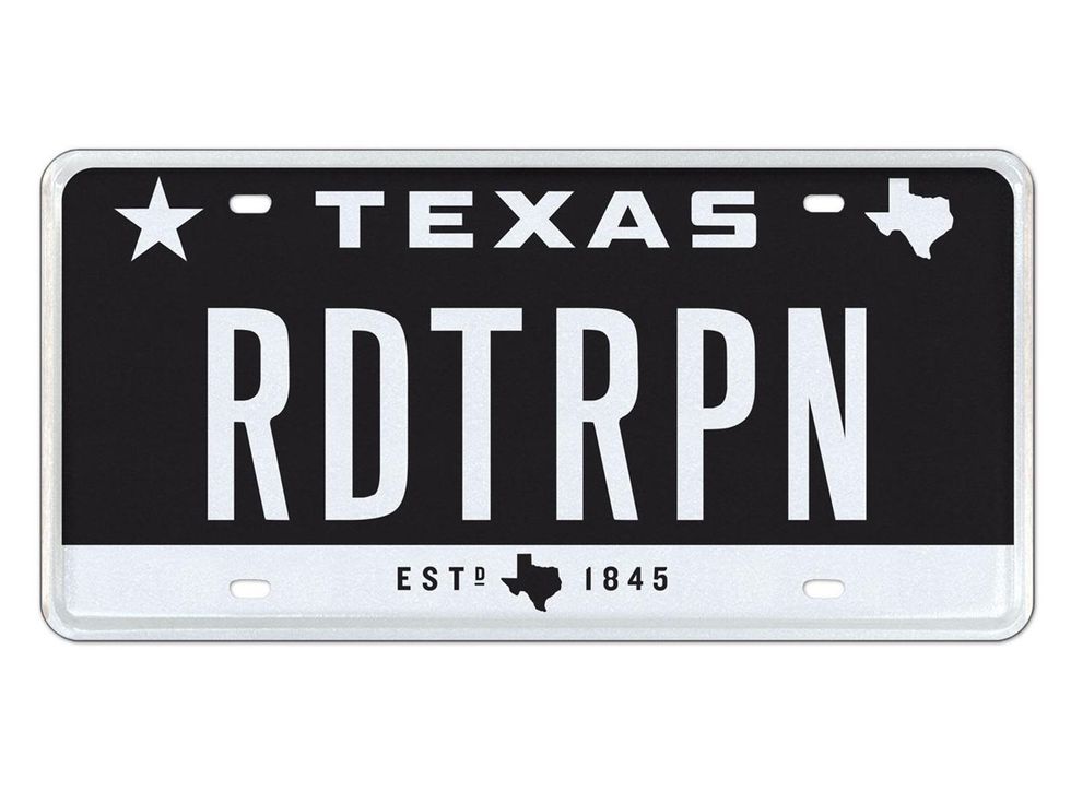 No. 2 top 10 Texas license plates 2013 TX1845-RDTRPN