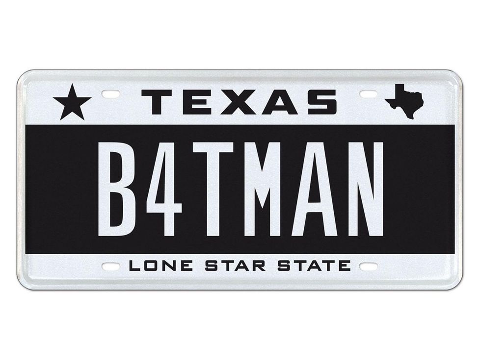 No. 4 top 10 Texas license plates 2013 SmStarBlk-B4TMAN