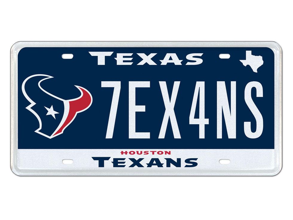 No. 6 top 10 Texas license plates 2013 Texans-7EX4NS