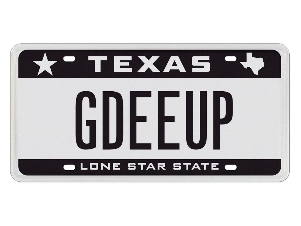 No. 8 top 10 Texas license plates 2013 SmStarSilver-GDEEUP