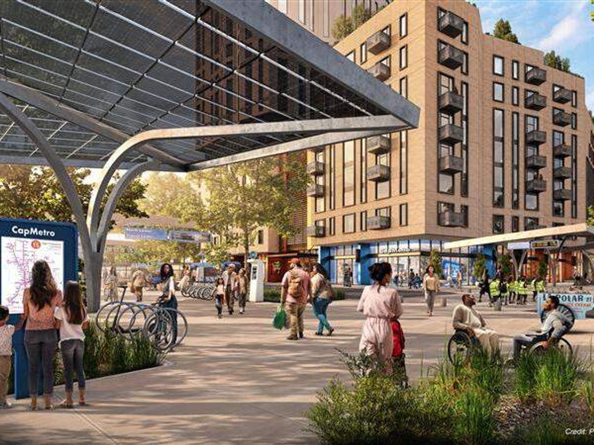 North Lamar Transit Center plan