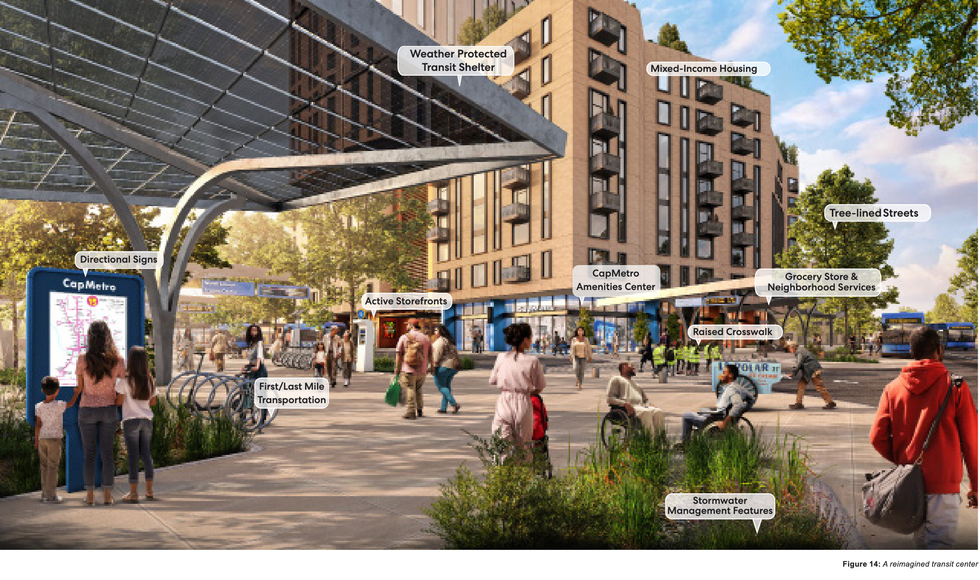 North Lamar Transit Center plan