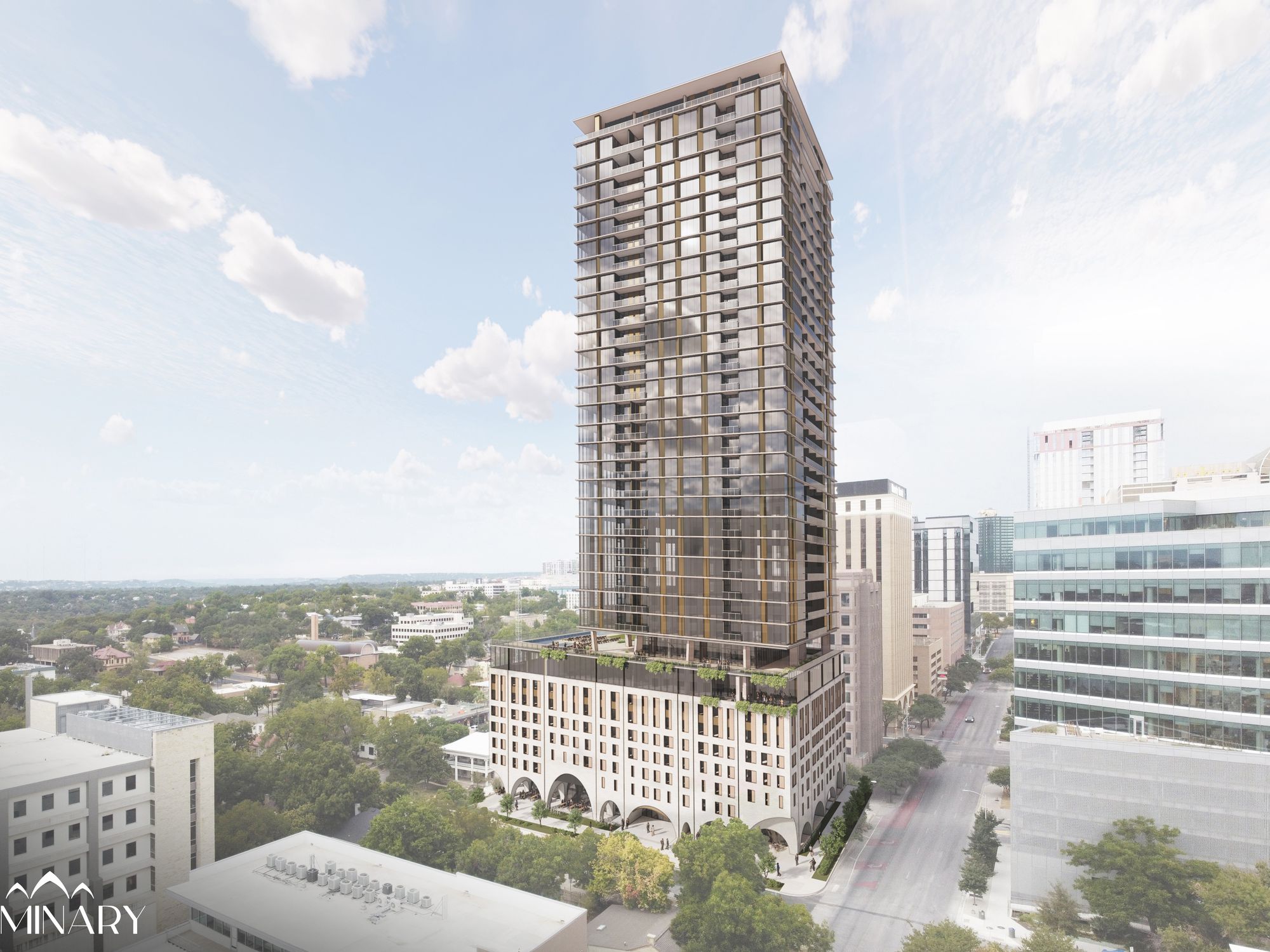 Northland Living downtown Austin tower rendering