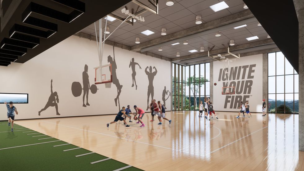 Nutrabolt basketball court rendering