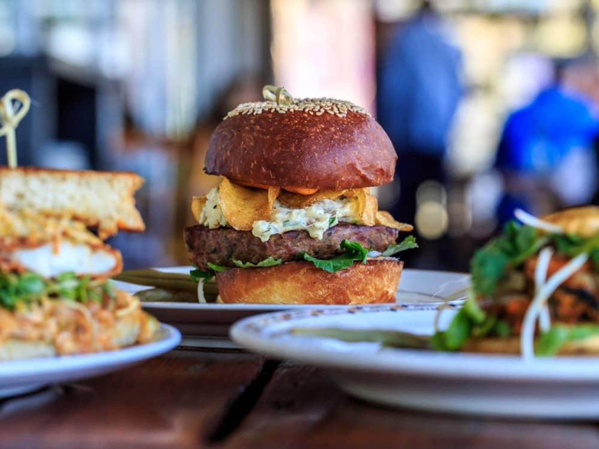 Odd Duck burger sandwich