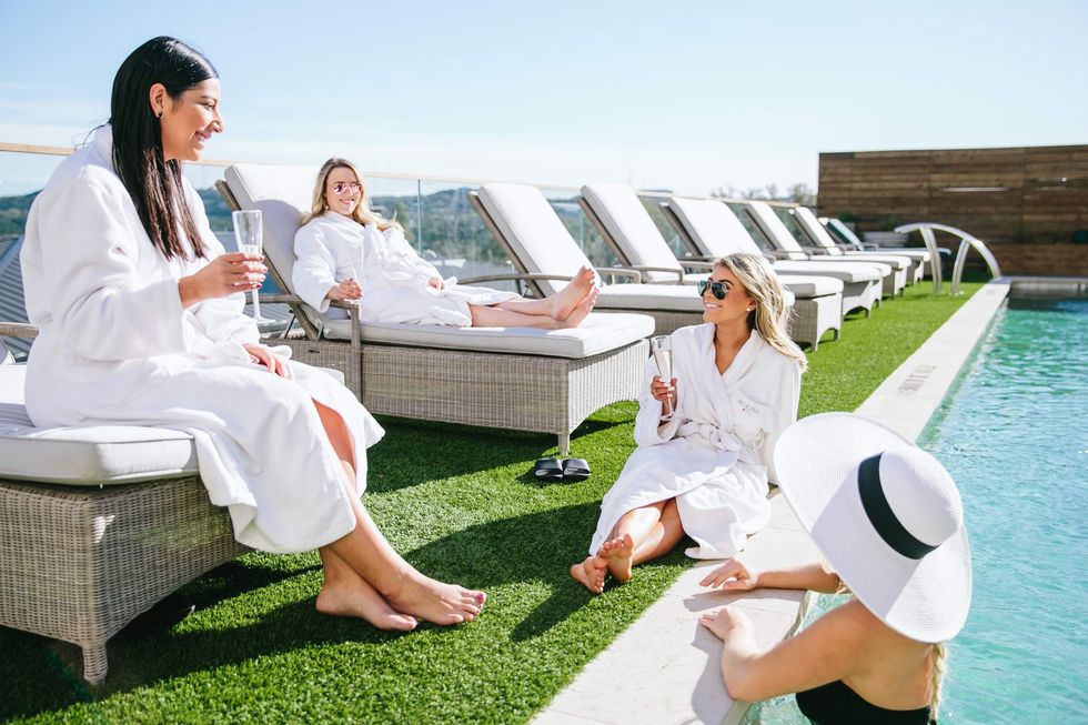 Omni Barton Creek women at pool