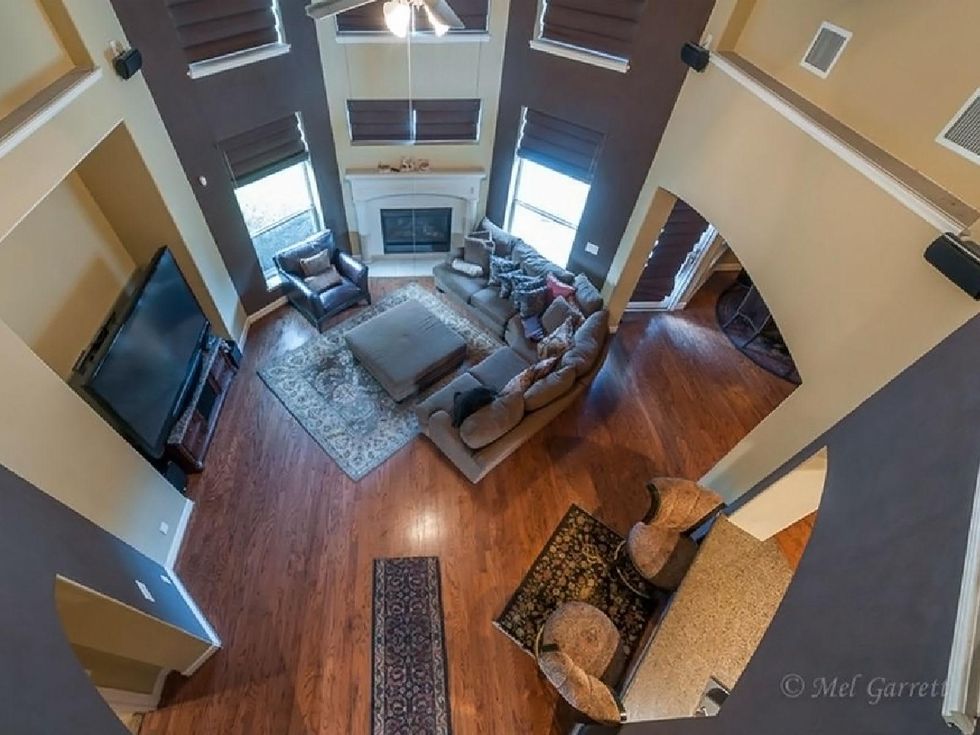 On the Market Vince Young Royal Oaks house 12006 Legend Manor Drive October 2014 family room from above