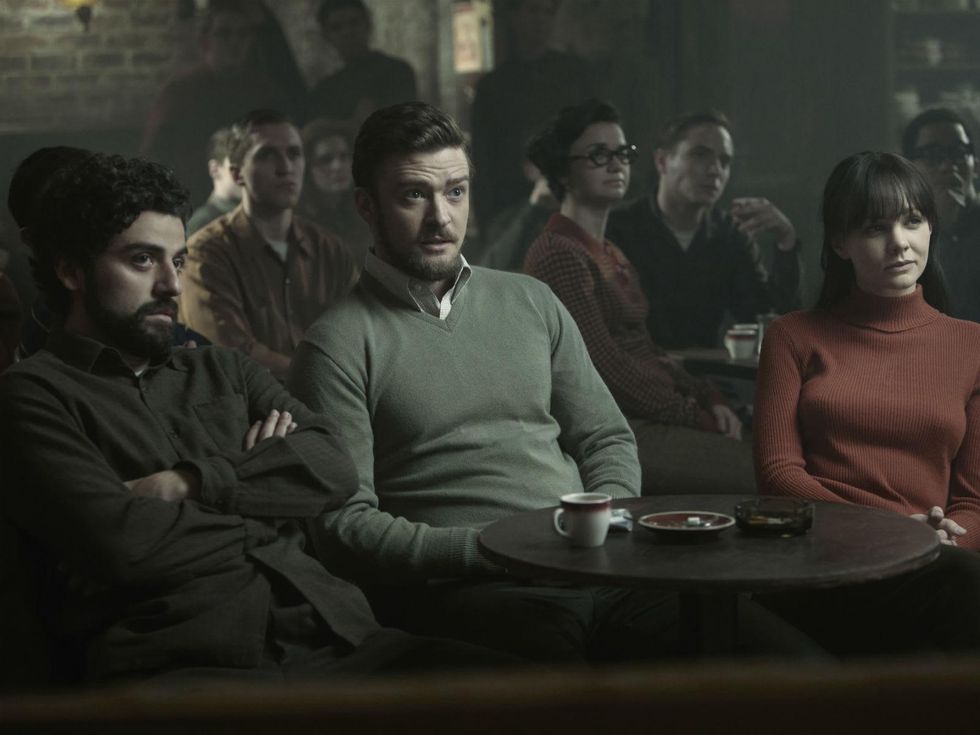 Oscar Isaac, Justin Timberlake and Carey Mulligan in Inside Llewyn Davis