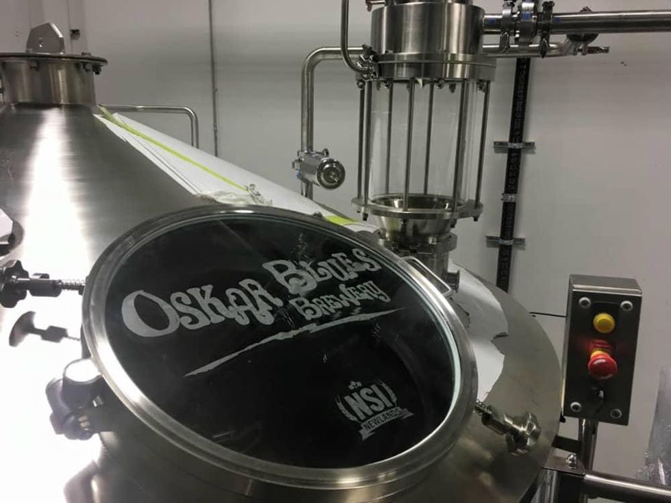 Oskar Blues Brewery Austin tank