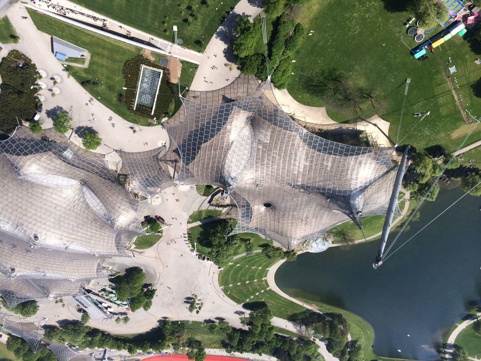 Overhead view of Olympic Park Munich