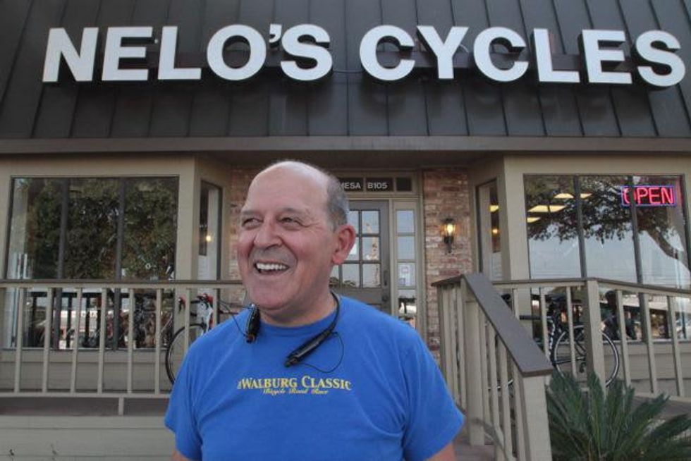 Owner Nelo Breda of Nelo's Cycles