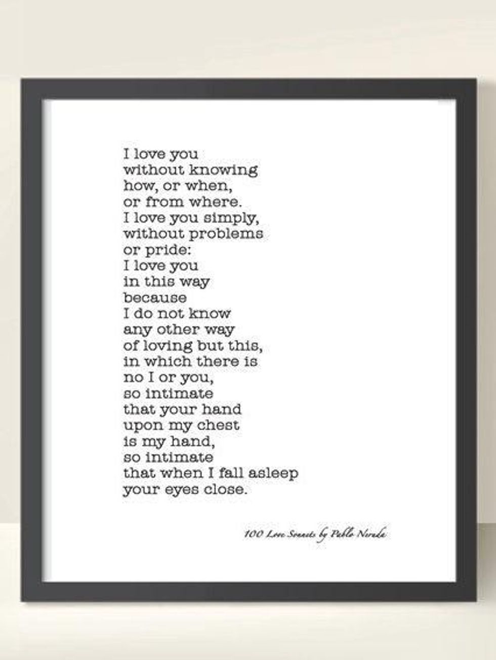 Pablo Neruda Wall Art Etsy