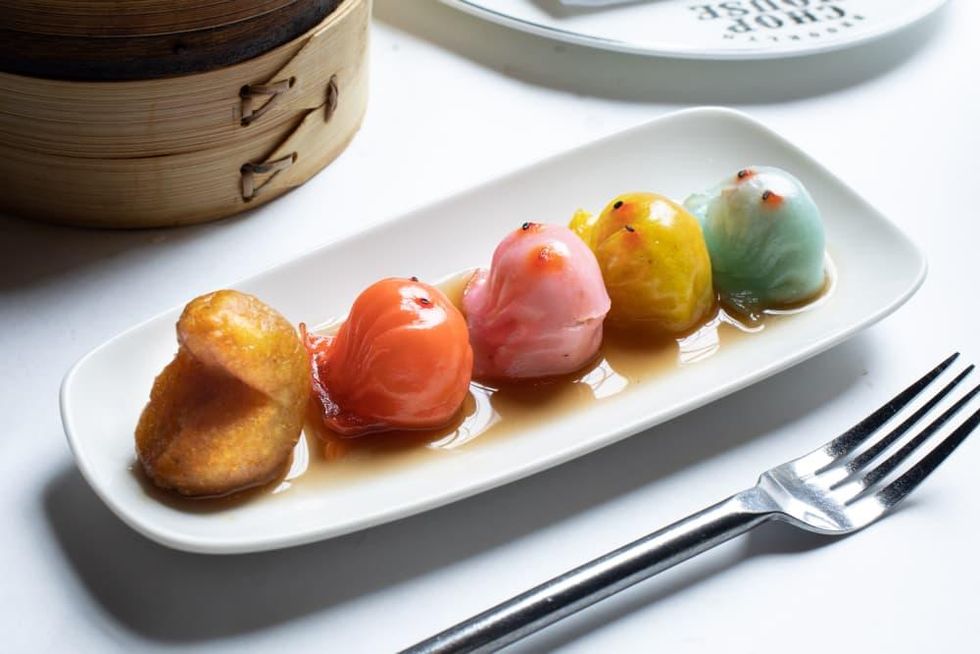 Pacman seafood dumplings