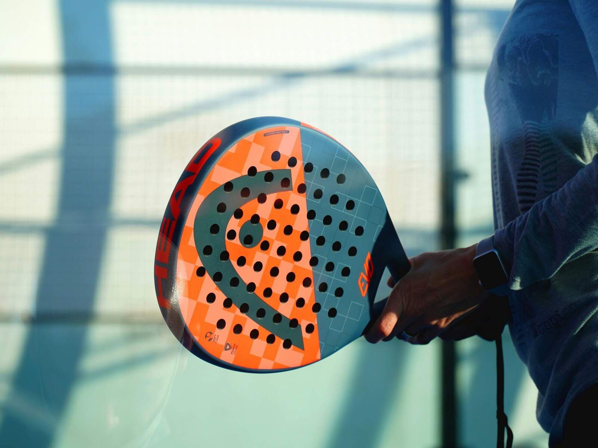 Padel racket stock photo