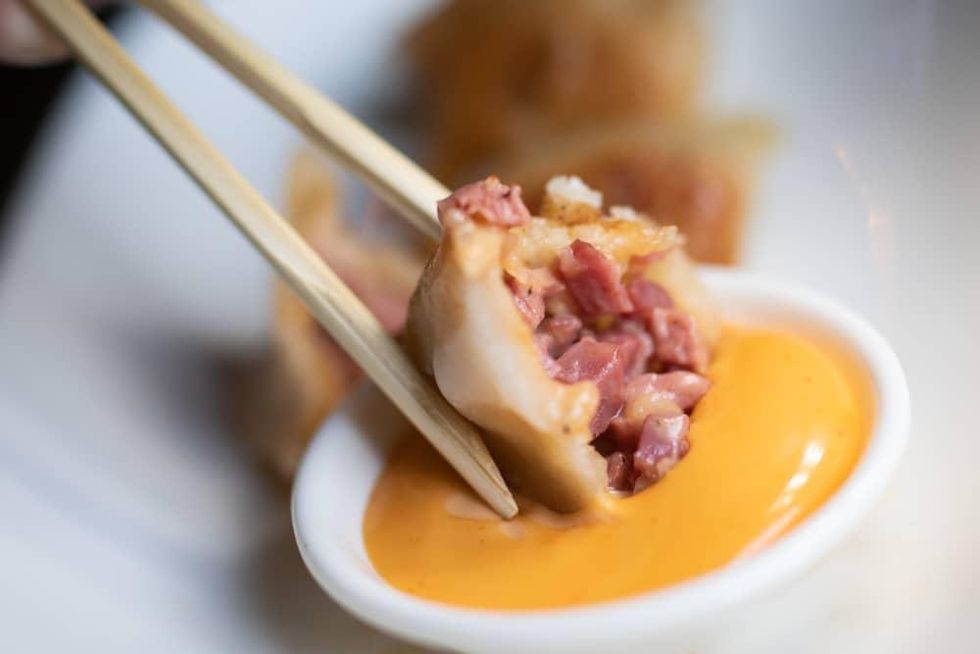 Pastrami dumpling