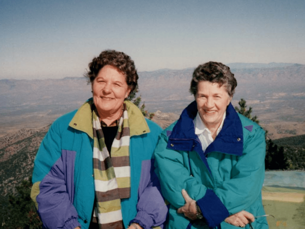 Pat Henschel and Terry Donahue in A Secret Love