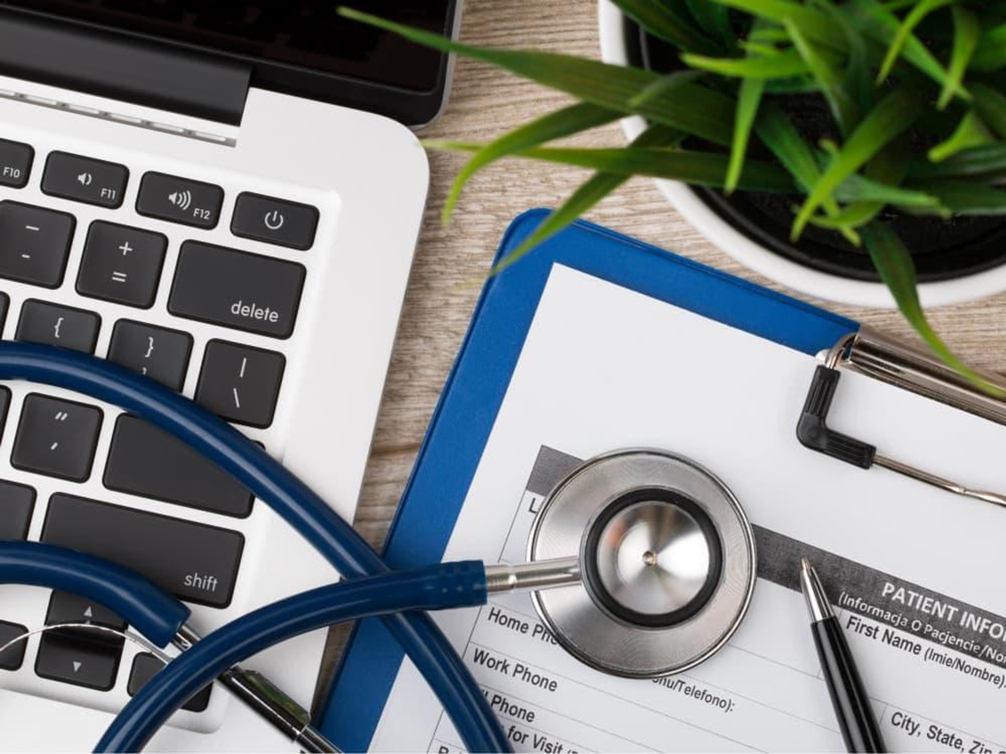 Patient info chart at doctor's office