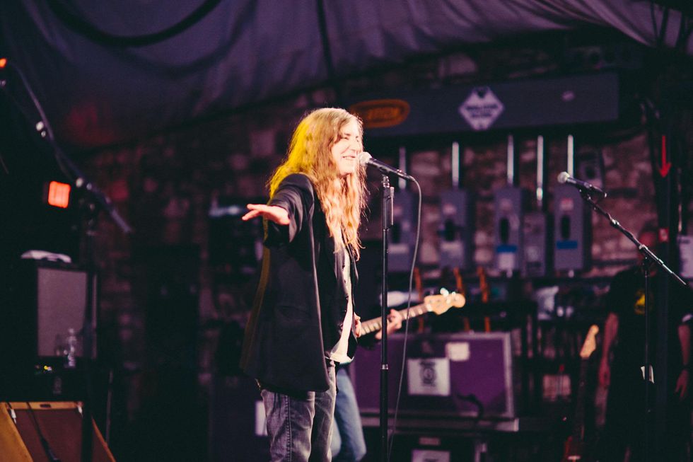 Patti Smith on stage