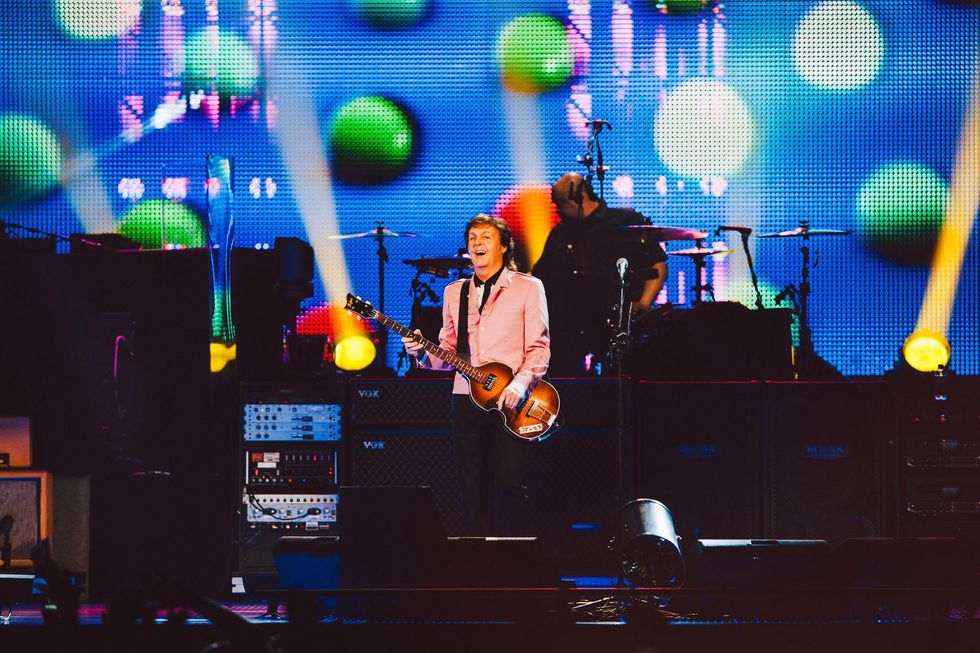 Paul McCartney at the Frank Erwin Center lights