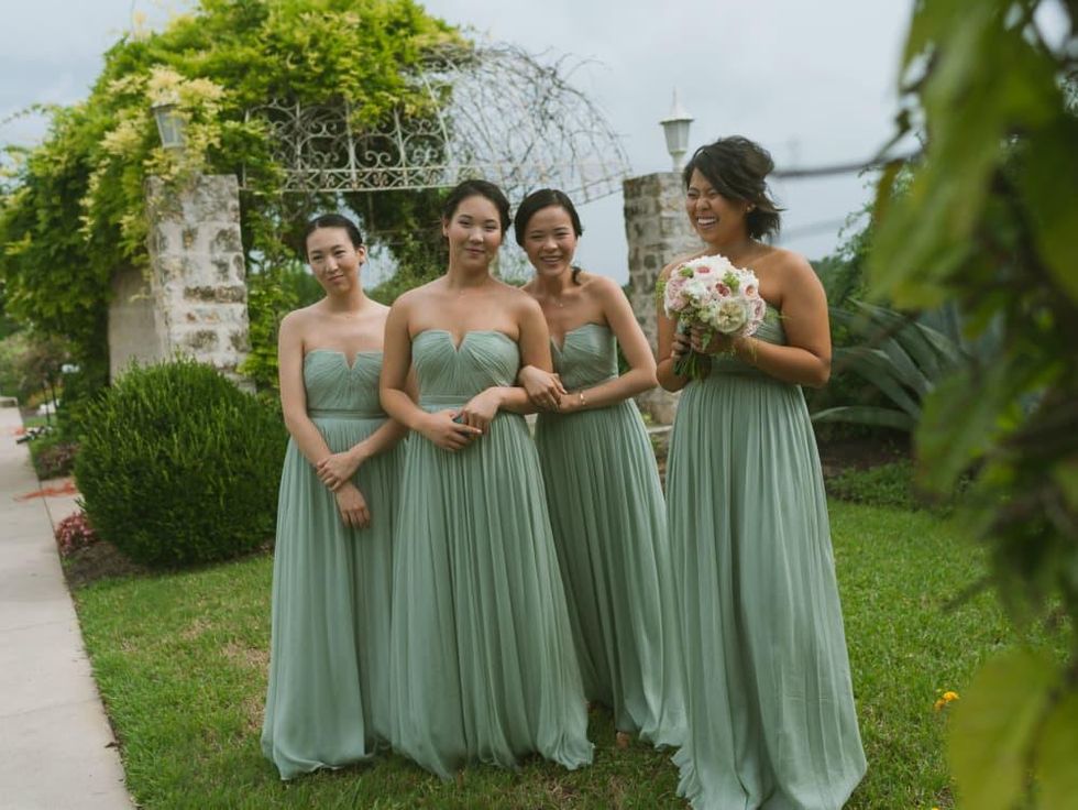 Pauline and Dayle Chang bridesmaids