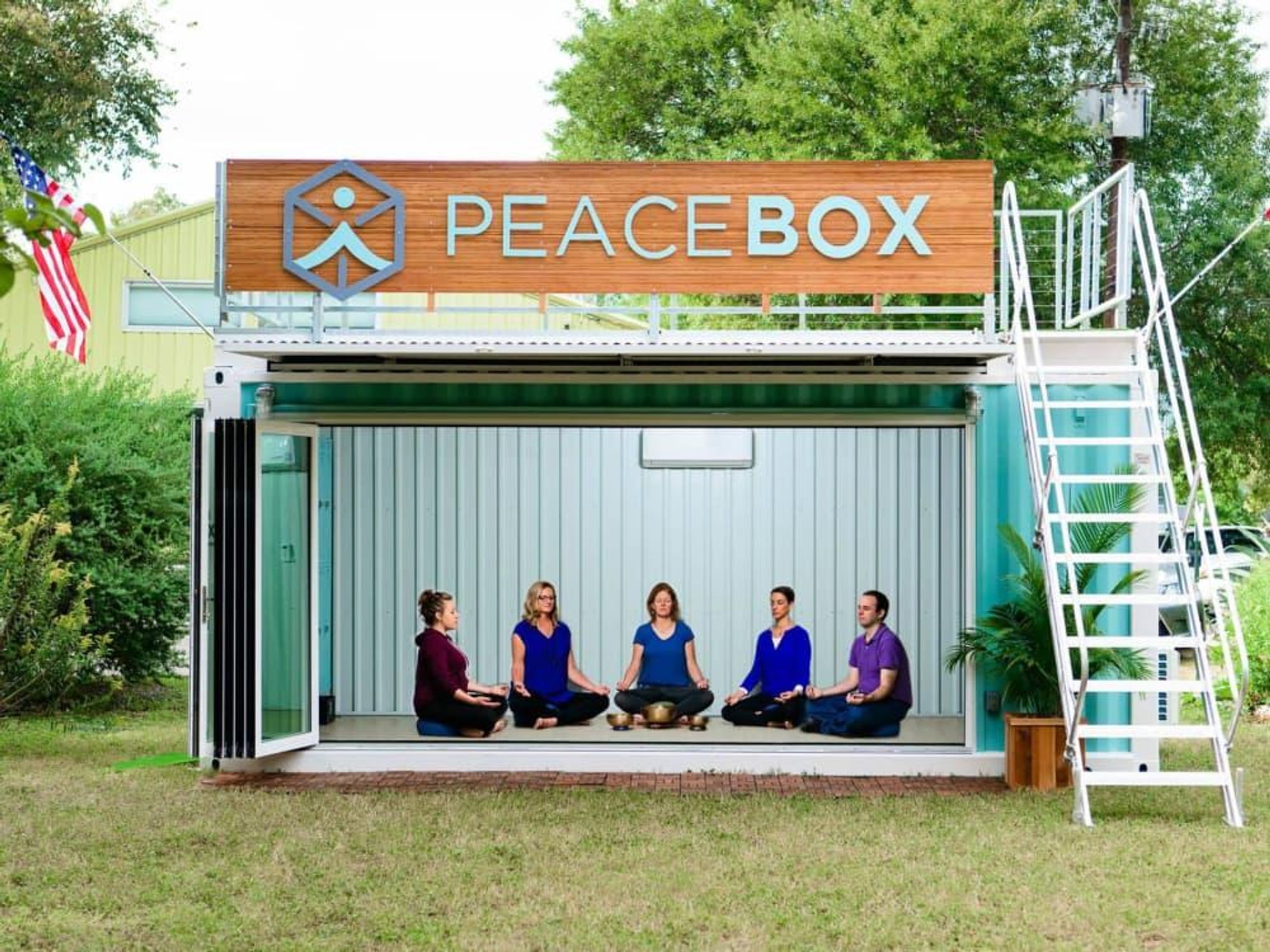 Peace Box pop-up meditation studio