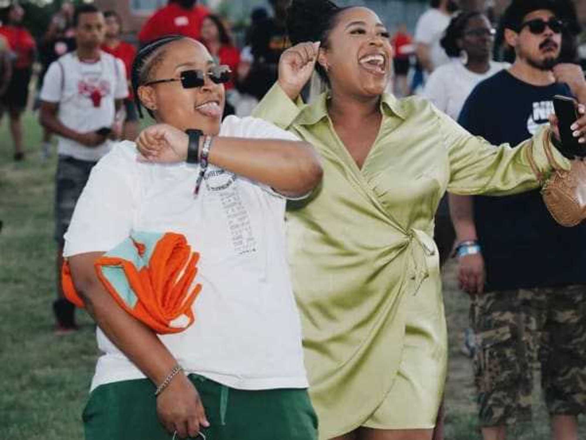 People at George Washington Carver Museum Juneteenth celebration